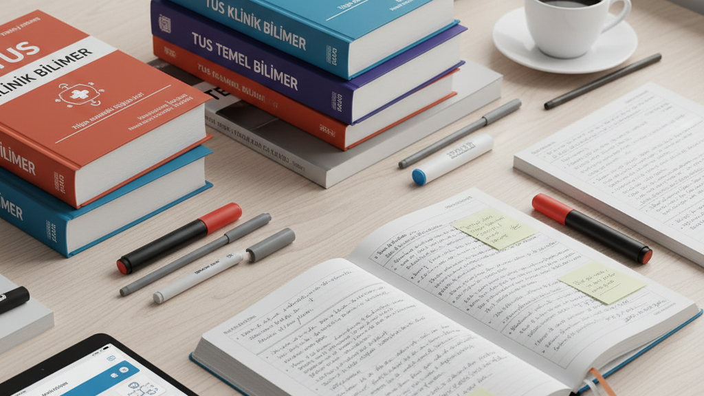 TUS hazırlık kitapları ve notları