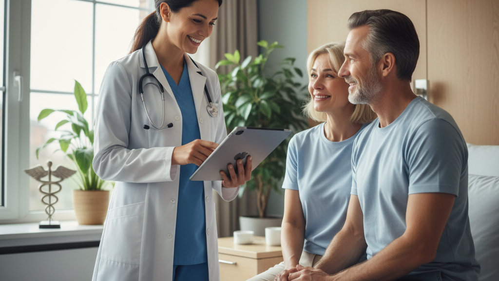 Hastasına iyi haberi veren doktor